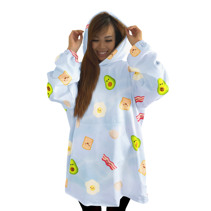 Breakfast Club Sherpa Hoodie Blanket