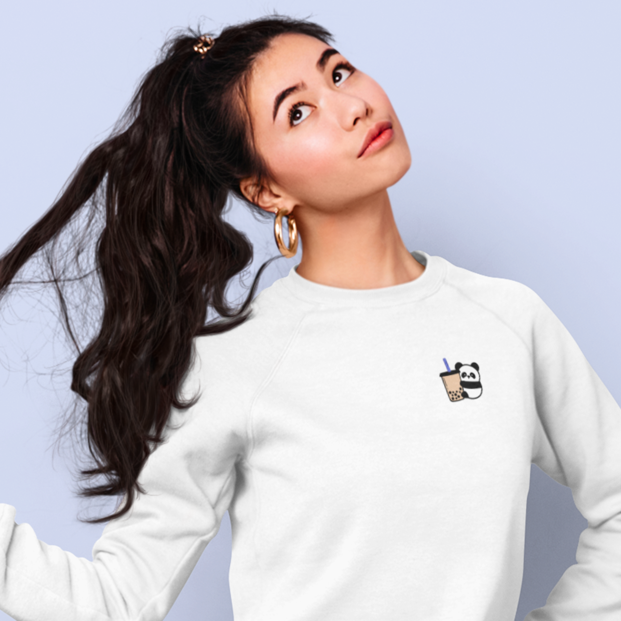 Boba Panda Crewneck Sweatshirt