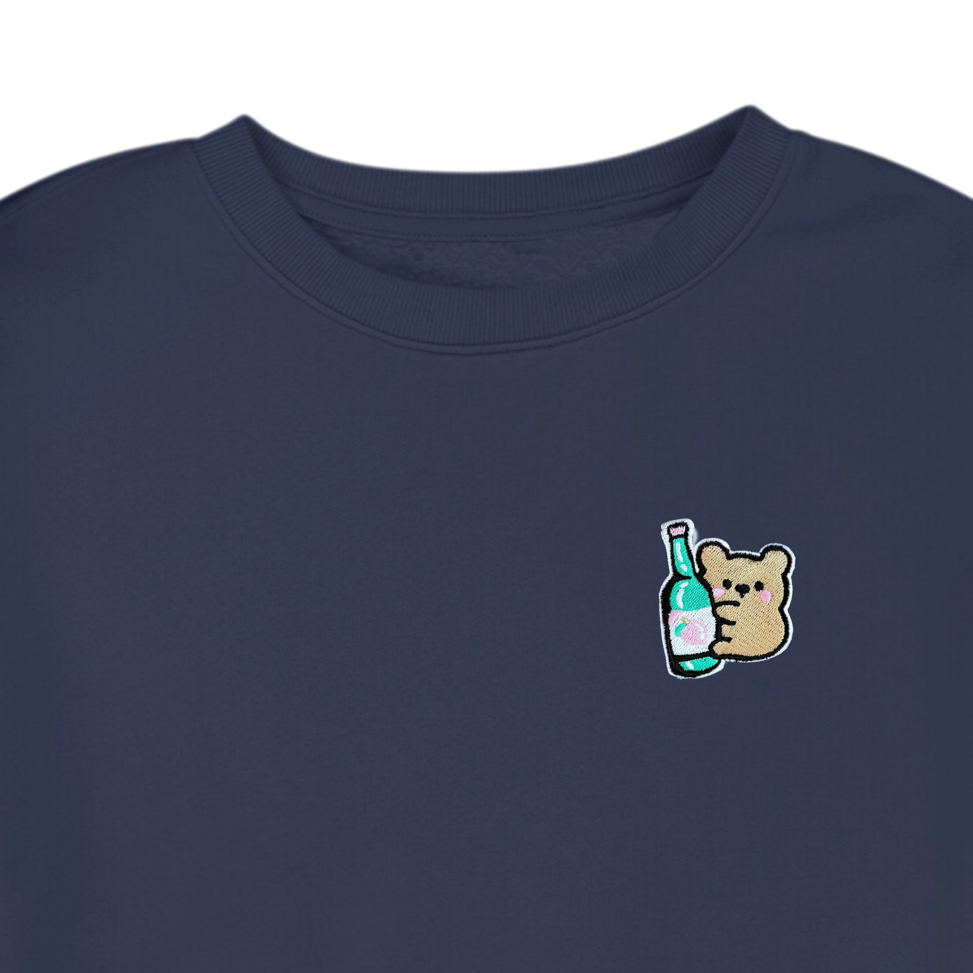 Embroidered Soju Bear Crewneck