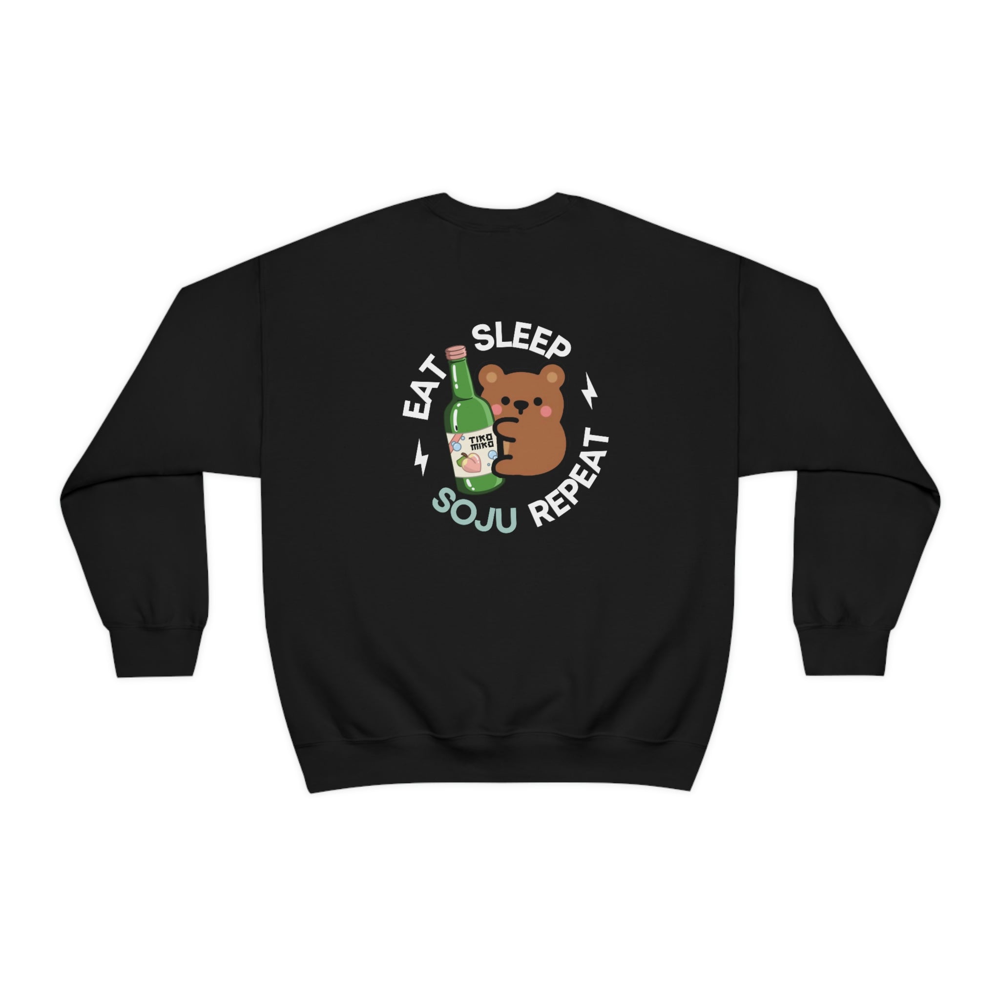 Soju Bear - Eat Sleep Repeat Crewneck Sweatshirt