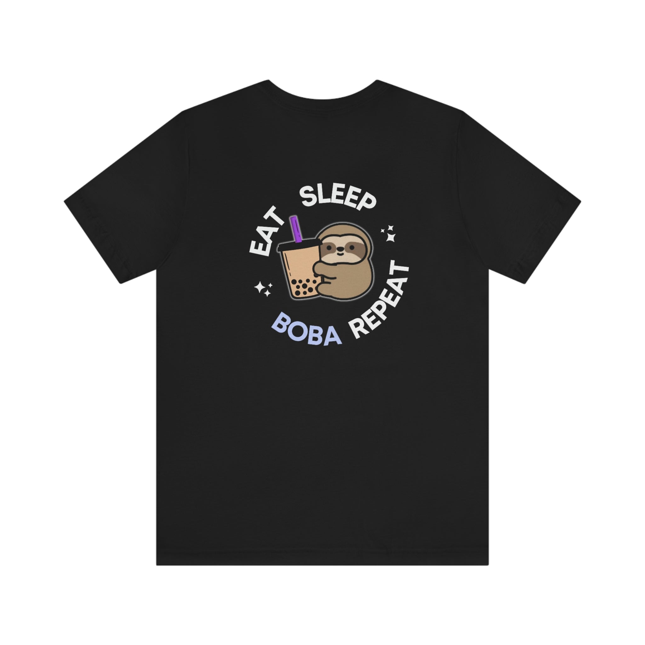 Boba Sloth - Eat Sleep Boba Repeat Tee