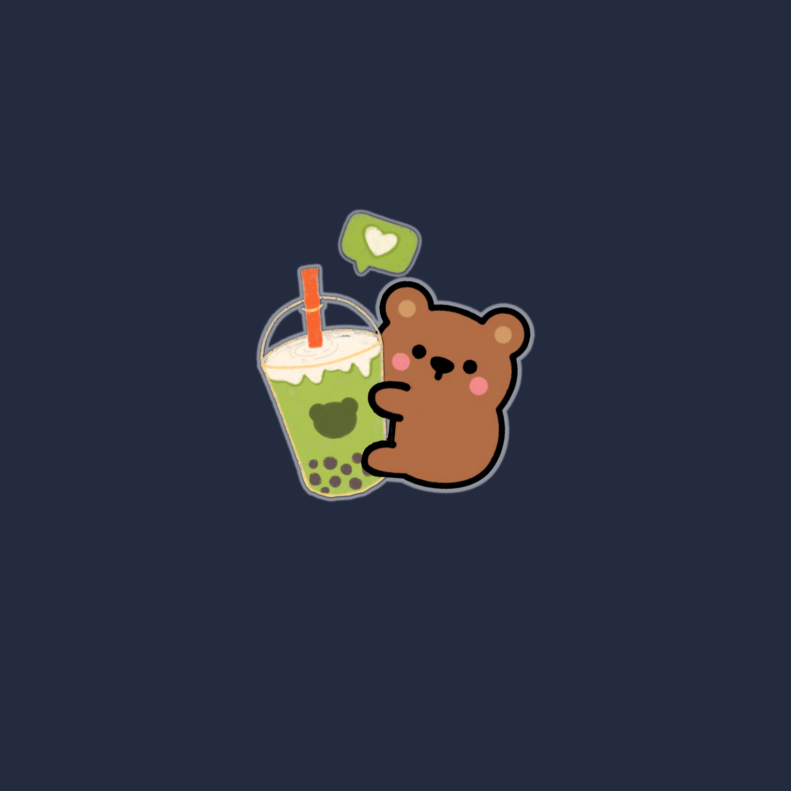 Matcha Bear Crewneck Sweatshirt